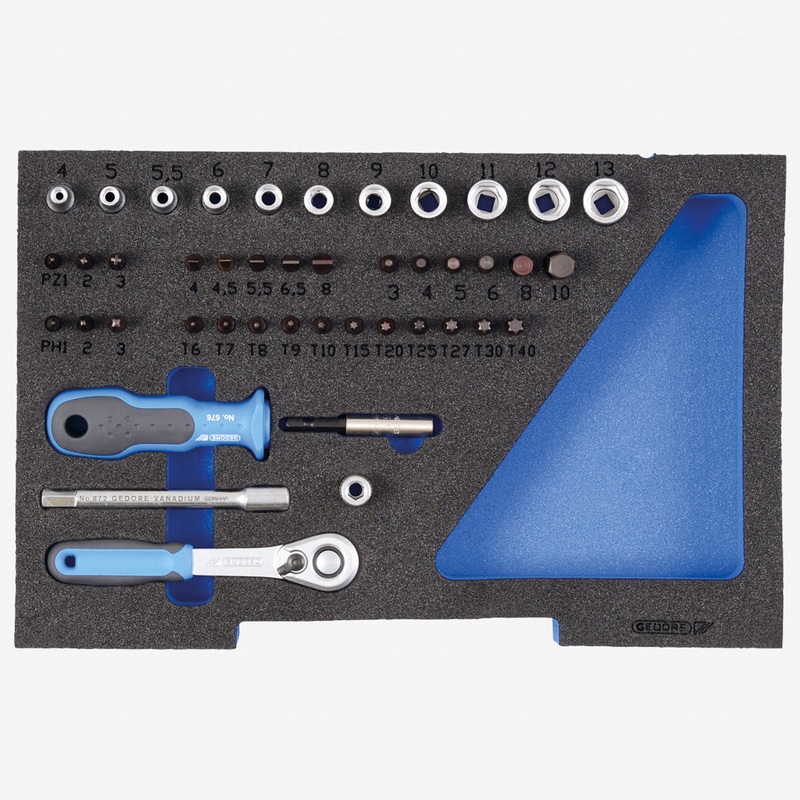 Gedore 1100 CT1-20 Socket set 1/4" in 1/2 L-BOXX 136 Module