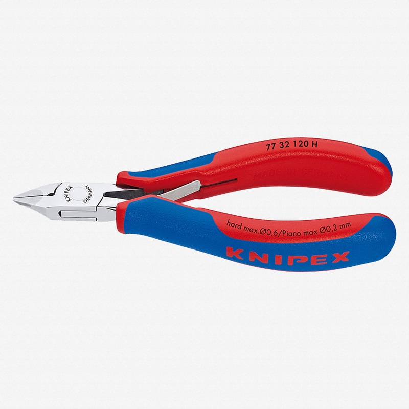Knipex 4.7" Electronics Diagonal Cutters Carbide Metal Cutting Edges w/ Small Bevel - MultiGrip