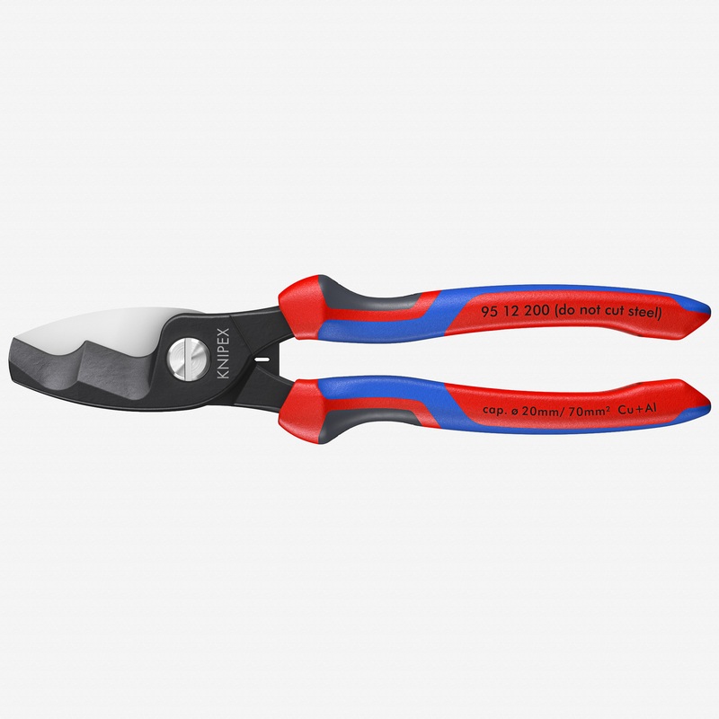 Knipex 8" Cable Shears with twin cutting edge - MultiGrip