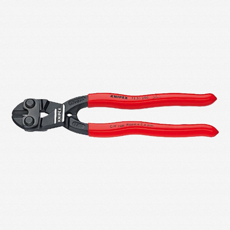 Knipex 8" Cobolt Fencing Compact Bolt Cutters w/ Notch - Plastic Grip