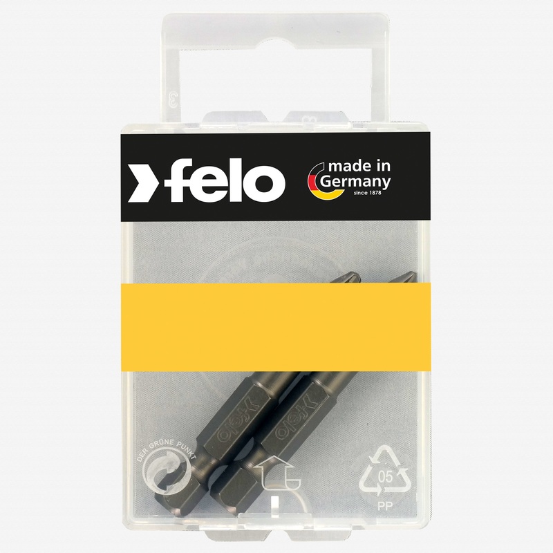 Felo Phillips #1 x 50 mm Industrial Bit - 2 Pieces, Carded