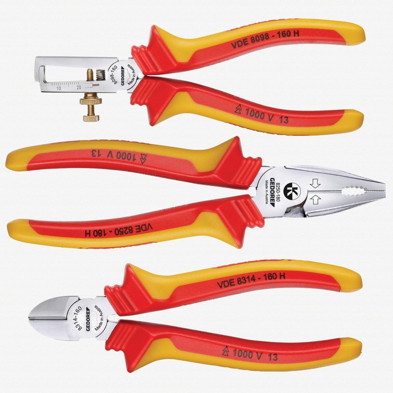 Gedore RZB2-5 VDE pliers set 3 pcs