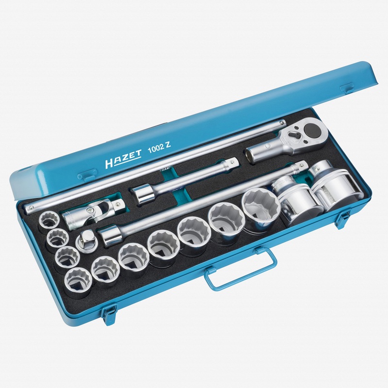 Hazet 1002Z 18 Piece Socket set 3/4 Drive 22-60mm