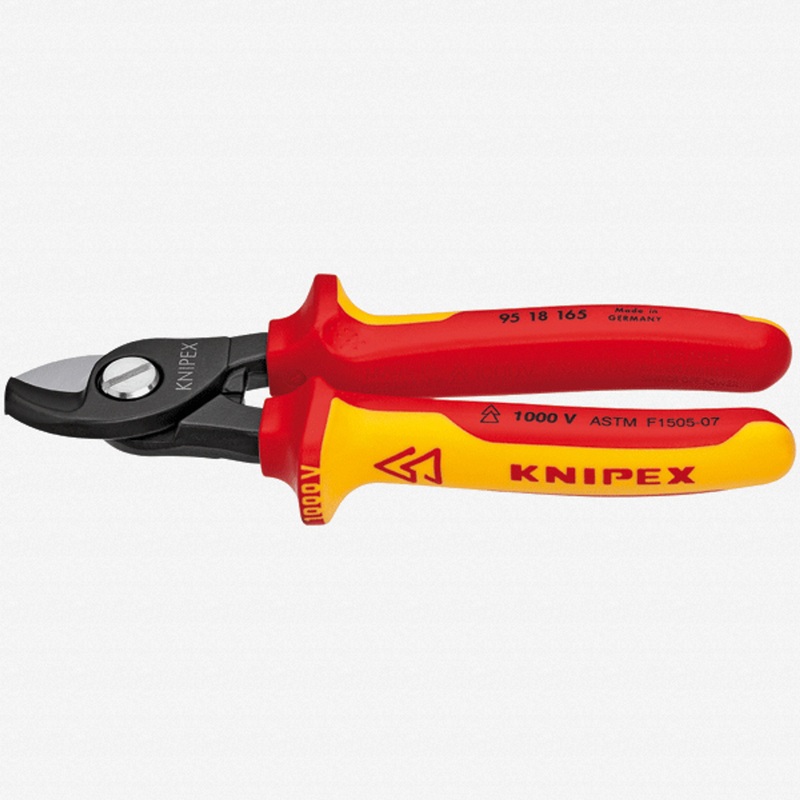 Knipex 6.5" Cable Shears - Insulated