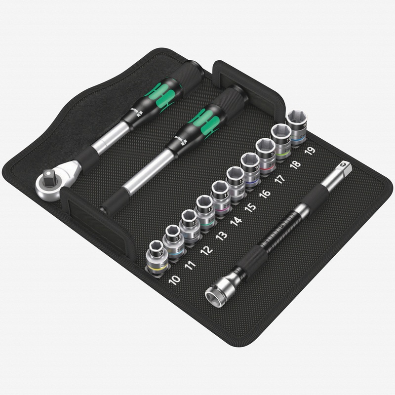 Wera 004090 Zyklop Hybrid Ratchet Set - 1/2" Drive - Metric