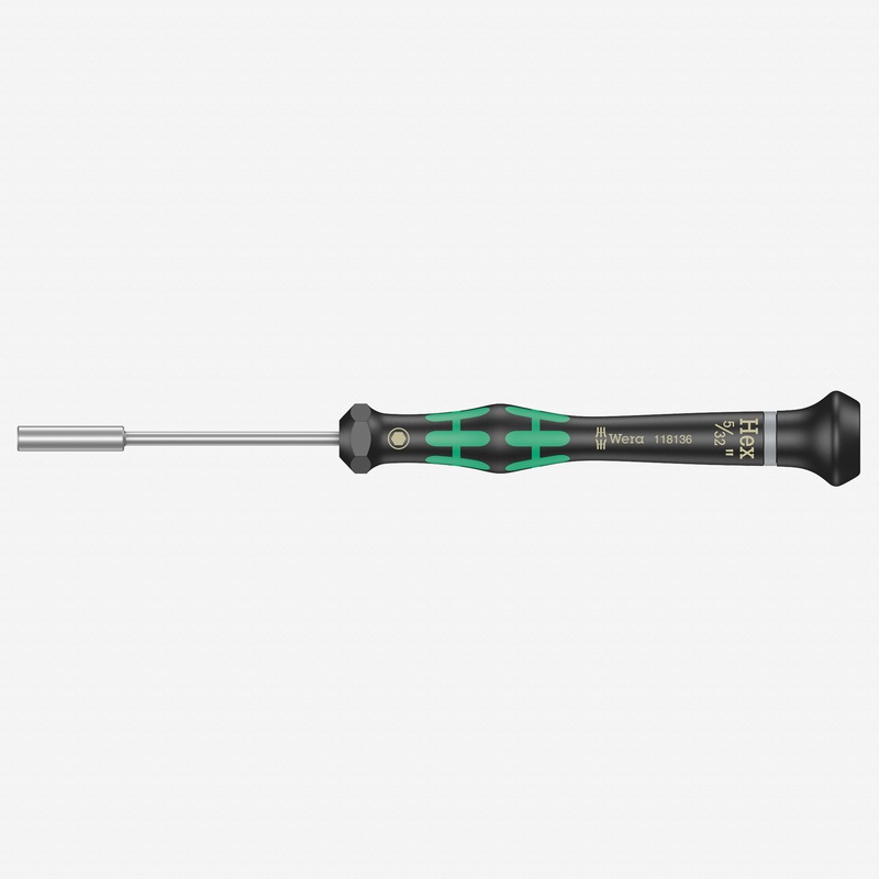 Wera 118136 5/32" x 60mm Kraftform Micro Nut Driver