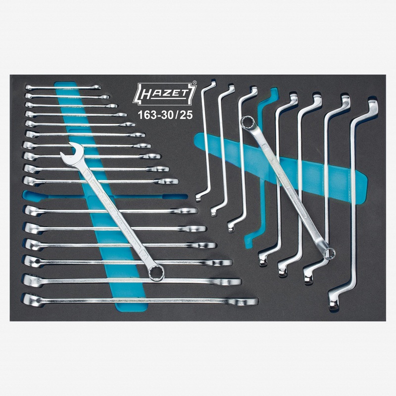 Hazet 163-30/25 Combination wrench / double box-end wrench set