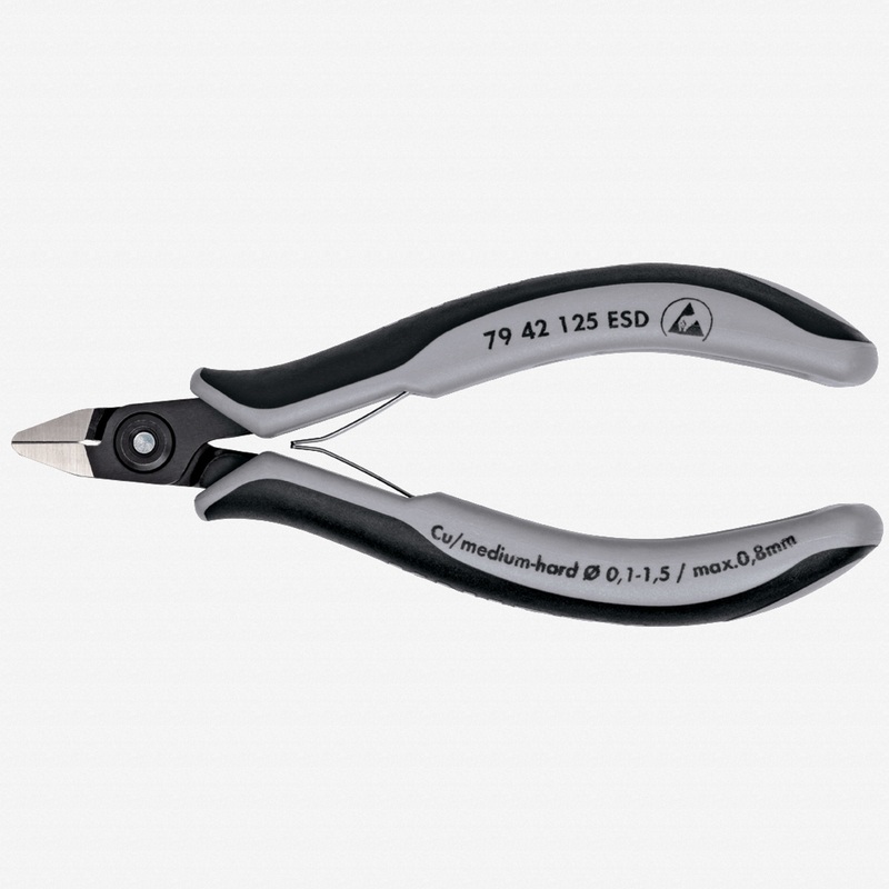 Knipex ESD Precision Electronics Diagonal Cutters Pointed Head - MultiGrip
