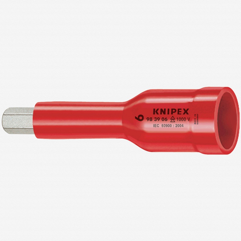 Knipex Insulated 8 mm Hex Driver 1/2" Square Socket