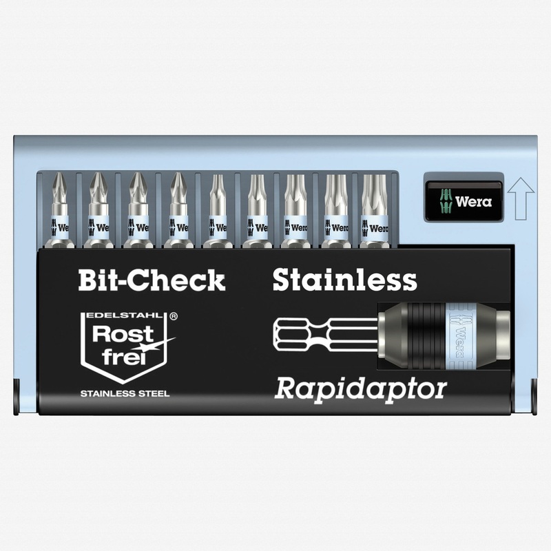 Wera 071110 Stainless Steel Bit-Check Set