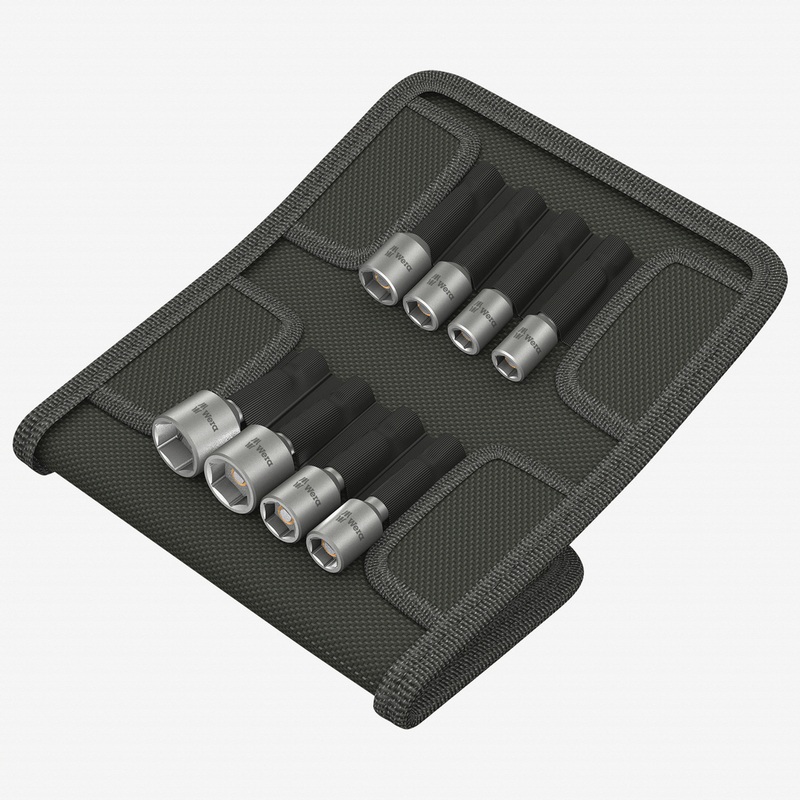 Wera 073495 Magnetic Nutsetter Set 8 Piece Pouch Set