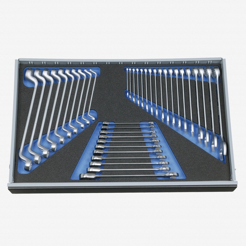 Gedore 2005 CT4-2-7 Combination spanner set in 4/4 CT tool module, 39 pieces