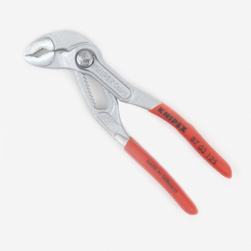 Knipex 5" Cobra Pliers - Chrome w/ Plastic Grip