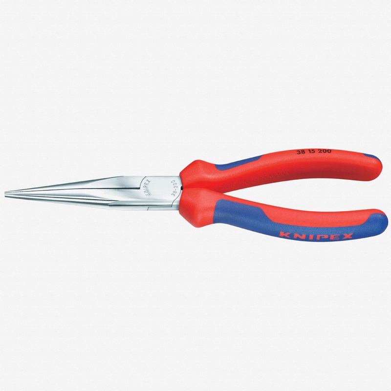 Knipex 8" Mechanic's Pliers (half-round jaws) - Chrome w/ MultiGrip