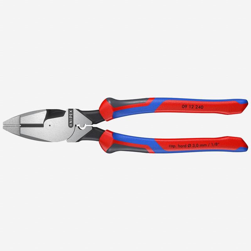 Knipex 9.4" Lineman's Pliers w/ Fish Tape Puller - MultiGrip