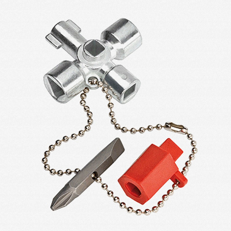 Knipex Short Control Cabinet Key for all standard cabinets and shut-off systems