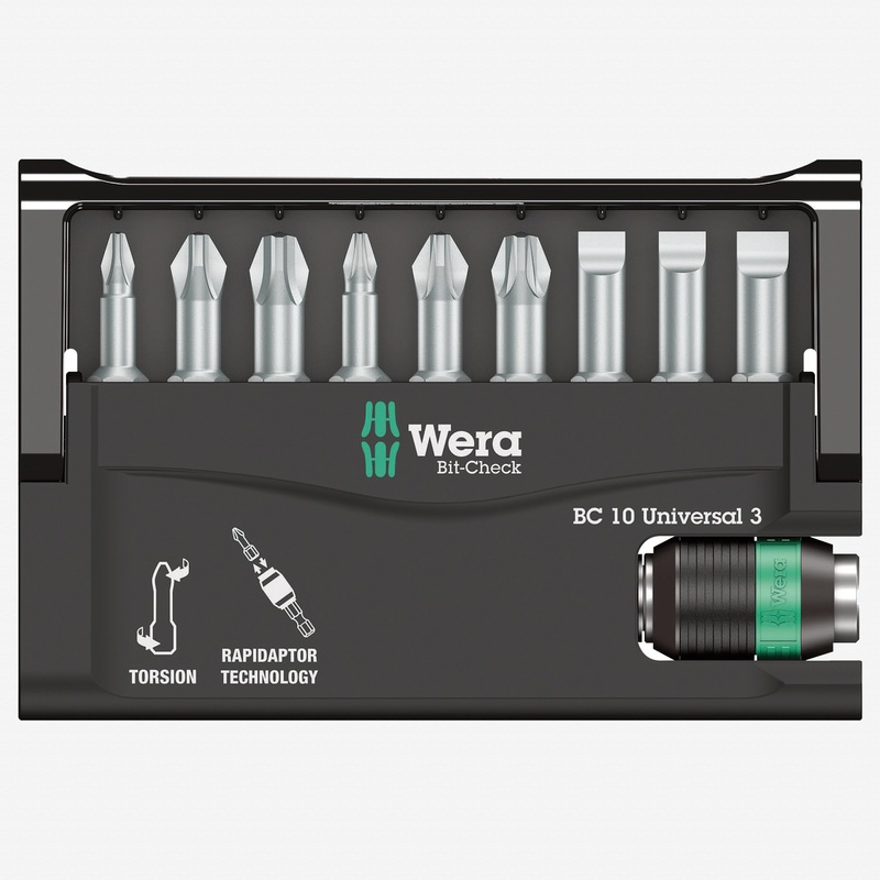 Wera 056375 Bit-Check Set with Rapidaptor