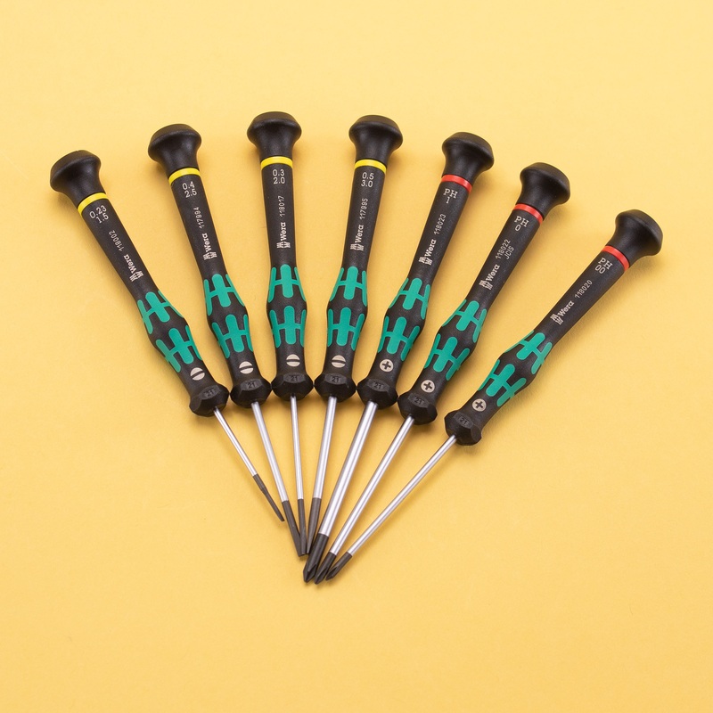 Wera 345271 Kraftform Micro Slotted/Phillips Precision Screwdriver Set