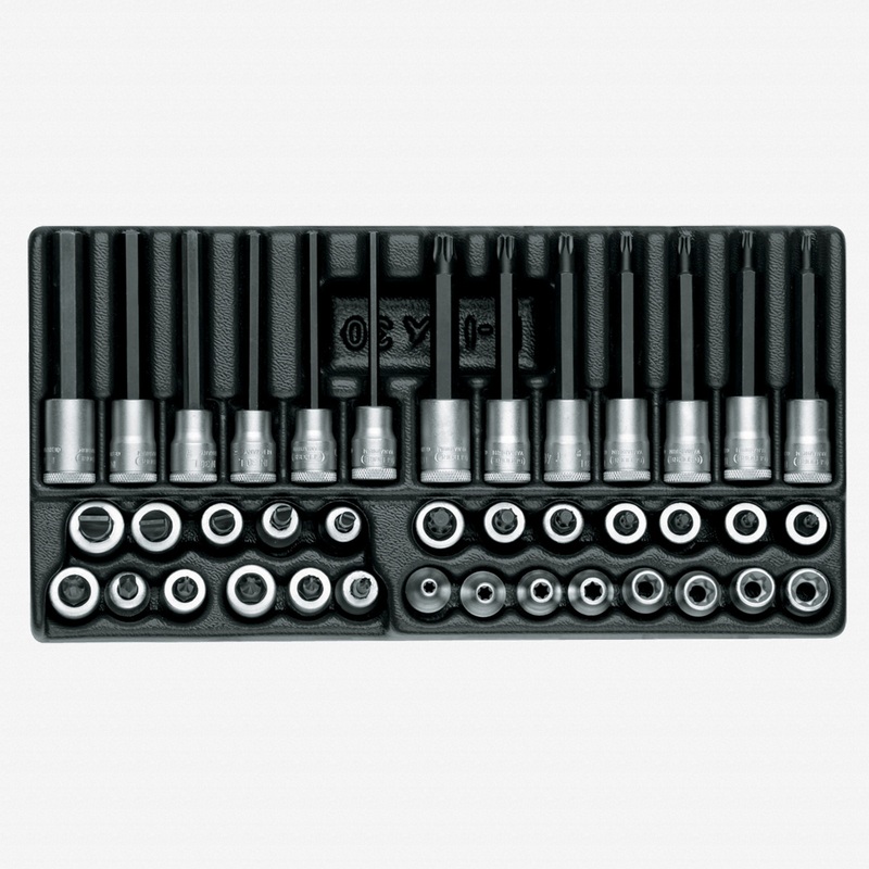 Gedore 1500 ES-ITX 30 Screwdriver bit socket set 3/8" in 1/3 ES tool module