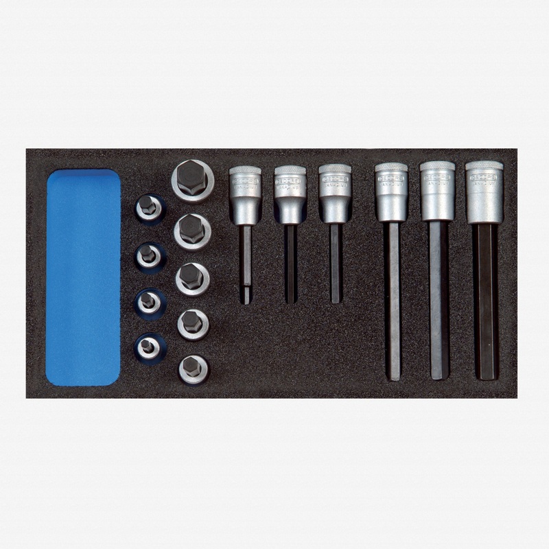 Gedore 1500 CT1-IN 19 LKM Screwdriver bit socket set 1/2" in 1/3 CT module