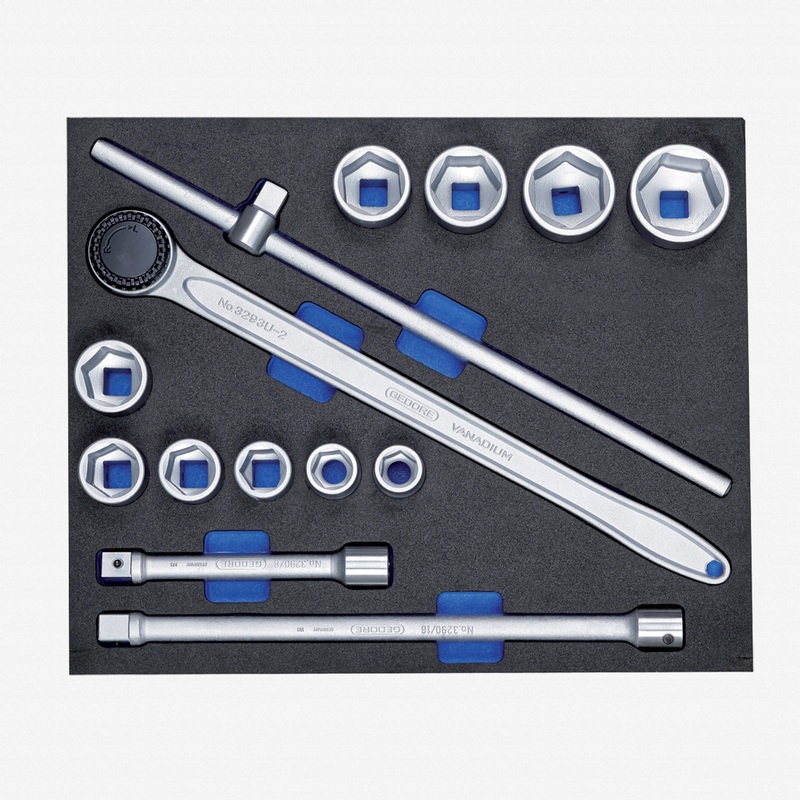 Gedore 2005 CT3-32 Socket set 3/4" in 3/4 CT tool module, 14 pcs
