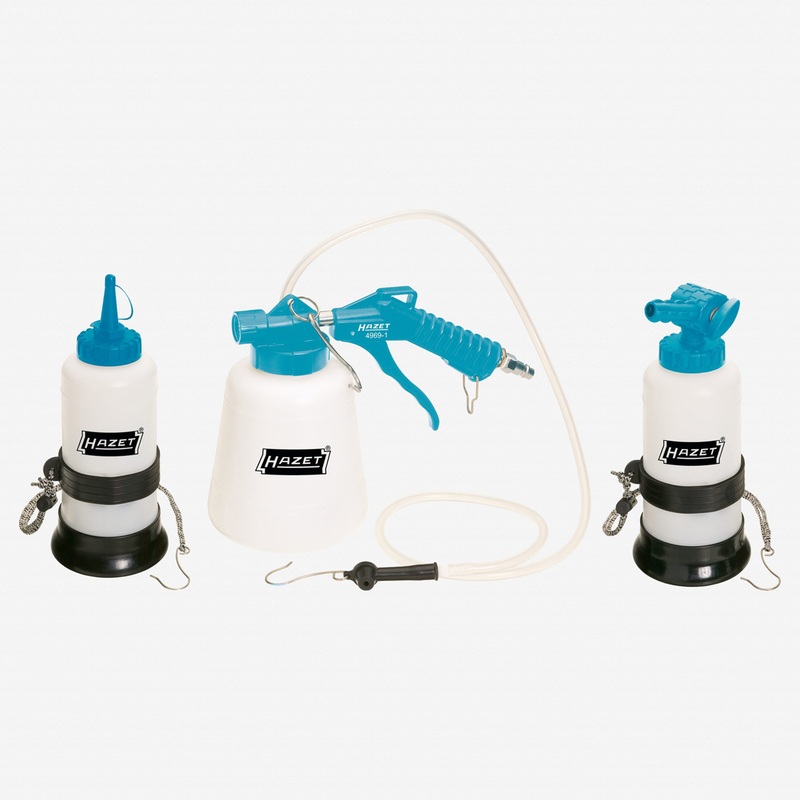 Hazet 4969-1/3 Pneumatic brake bleeding set