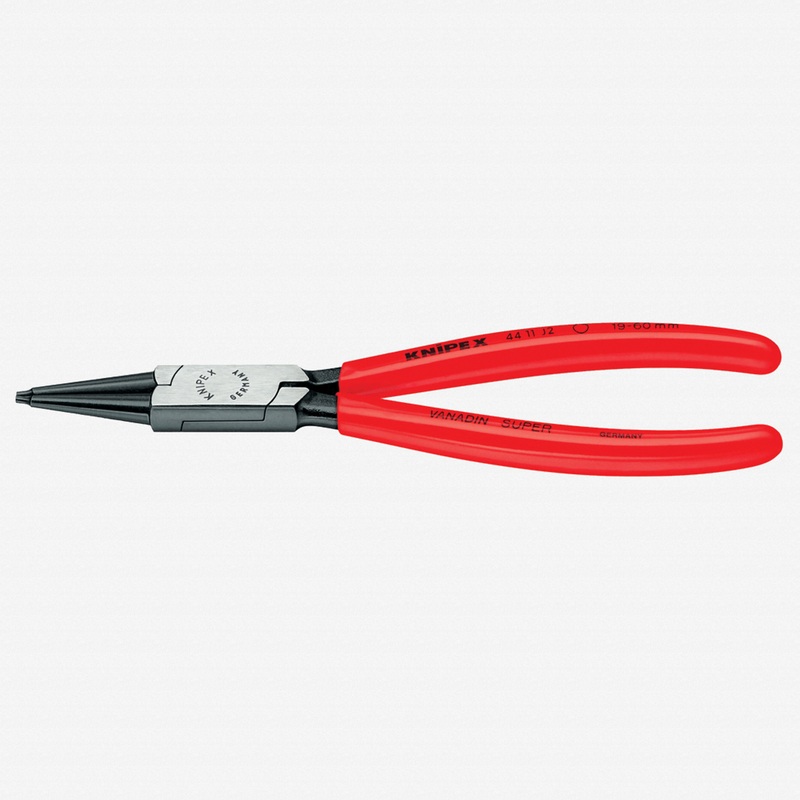 Knipex Straight Tip Internal Circlip Pliers 85-140 mm dia - Plastic Grip