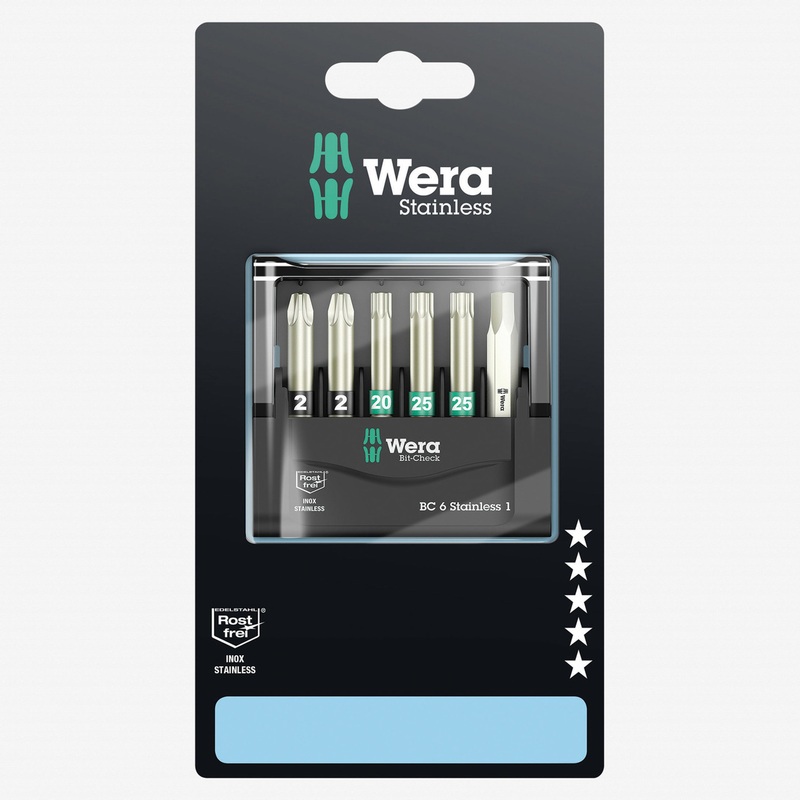 Wera 073634 Bit-Check 6 Stainless 1 SB