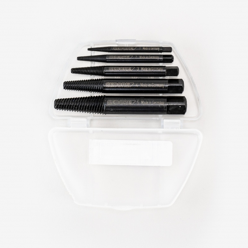 Gedore 8551-55 Bolt extractor set 5 pcs M3-M18
