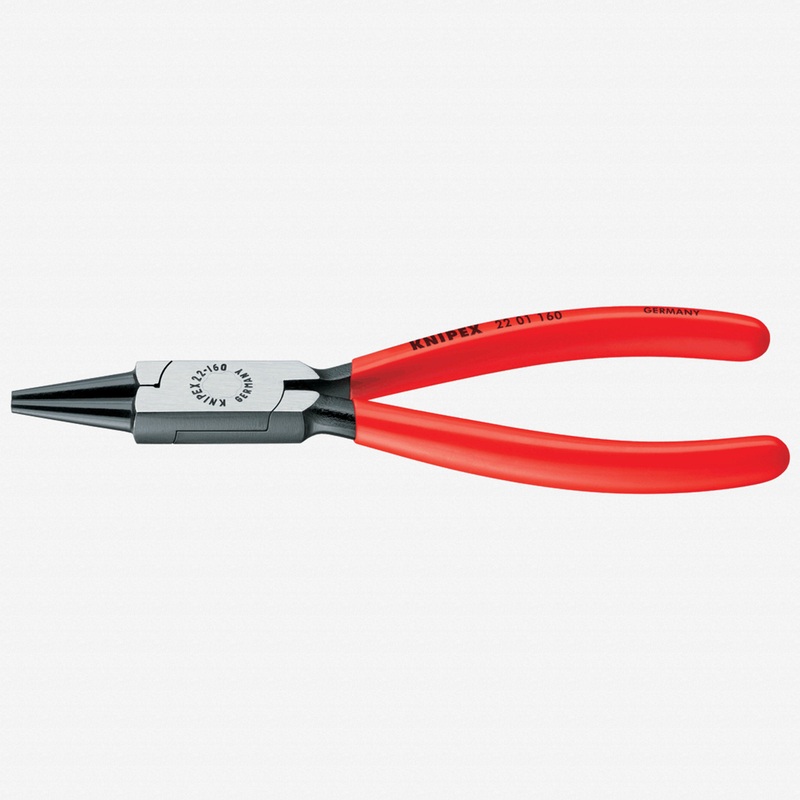 Knipex 5.5" Round Nose Pliers - Plastic Grip