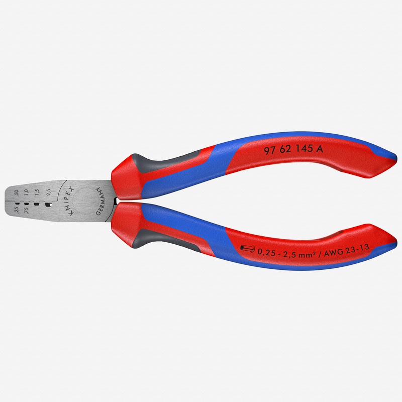 Knipex Trapezoidal Crimping Pliers for end sleeves (ferrules) - MultiGrip