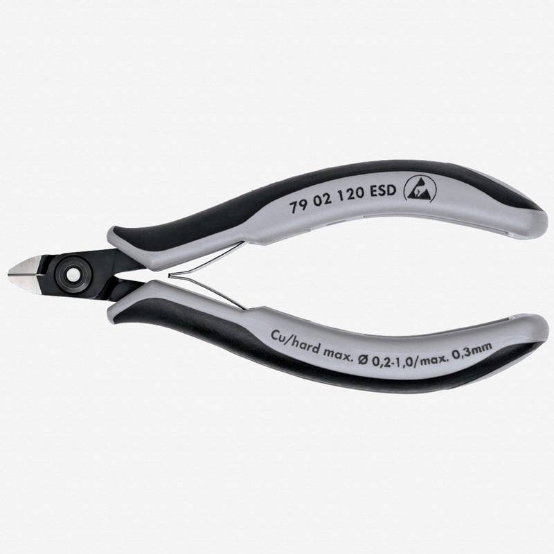Knipex ESD Precision Electronics Diagonal Cutters Mini-Head w/ Very Small Bevel - MultiGrip