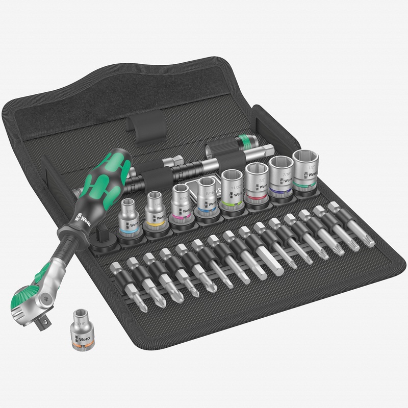 Wera 004049 Zyklop Speed Ratchet 3/8" Drive SAE Set