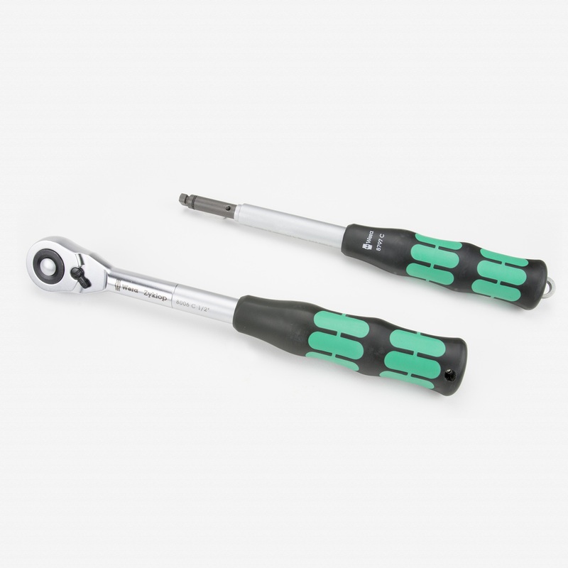 Wera 004095 Zyklop Hybrid Set - 1/2" Drive Ratchet with Extension