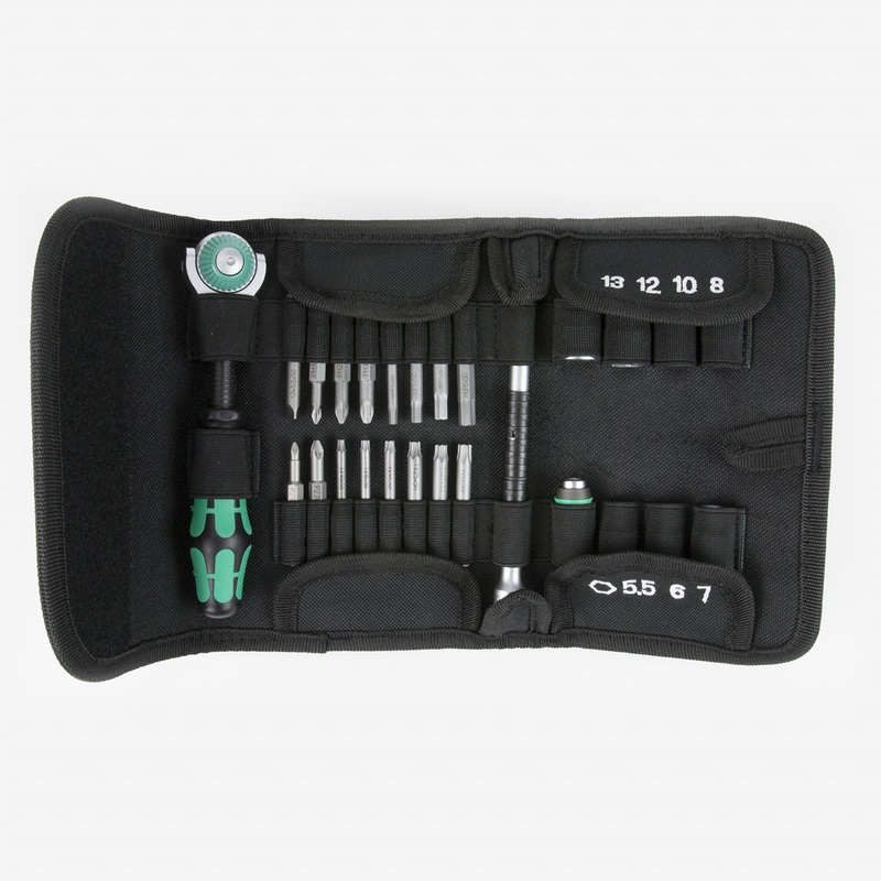 Wera 051045 Kraftform Kompakt Zyklop Ratchet 1/4" Drive Metric Set