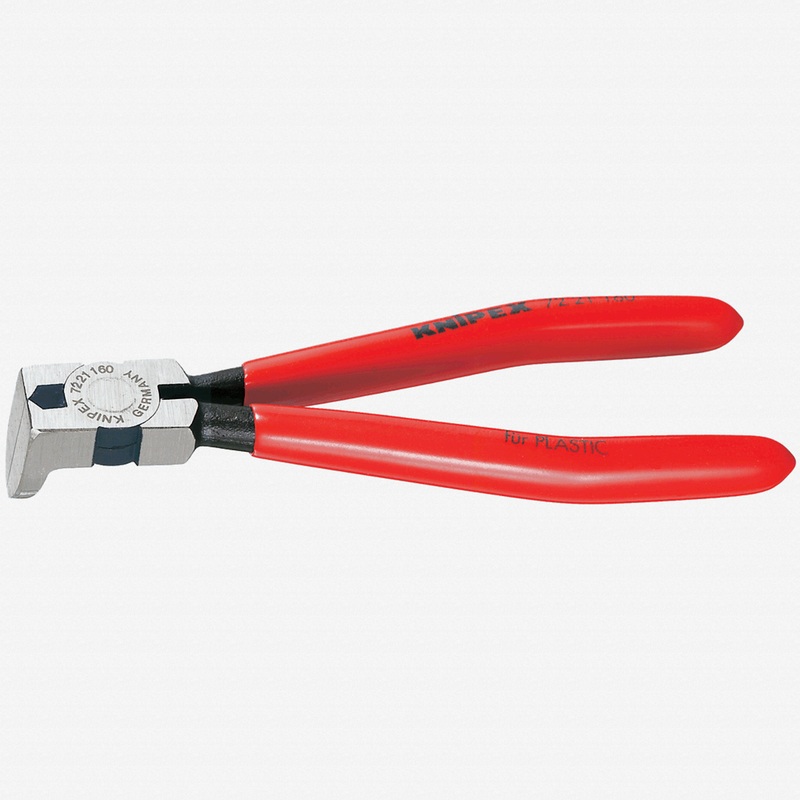 Knipex 6.3" Diagonal Cutters for plastics 85 Degree Angled - Plastic Grip