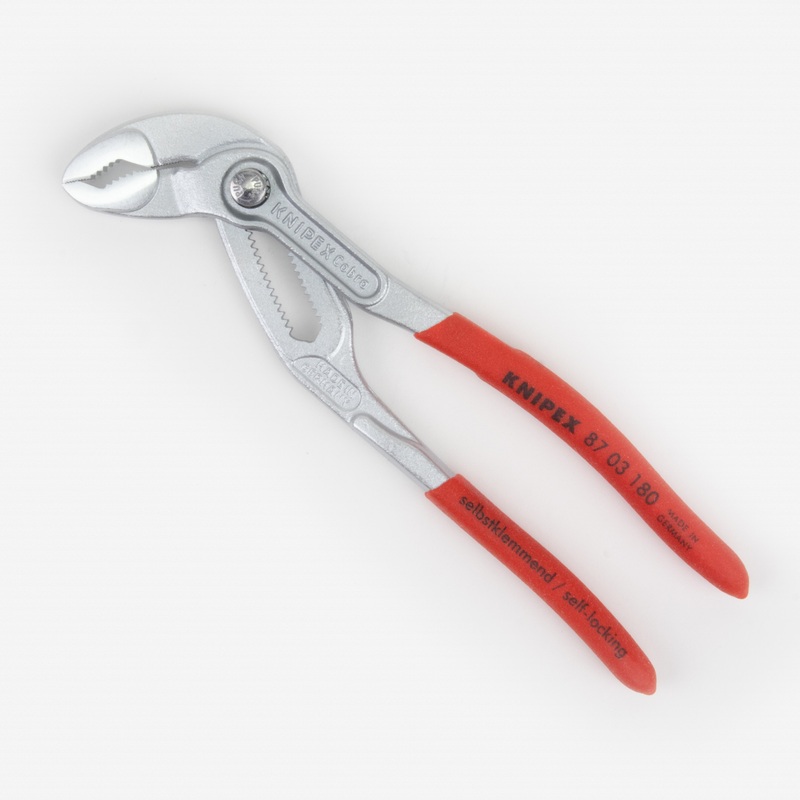 Knipex 7" Cobra Pliers - Chrome w/ Plastic Grip