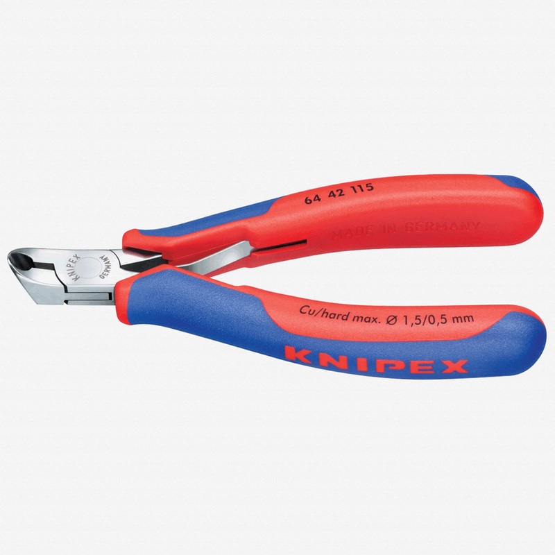 Knipex Electronics Oblique 27 Degree End Cutting Nippers w/ Small Bevel - MultiGrip