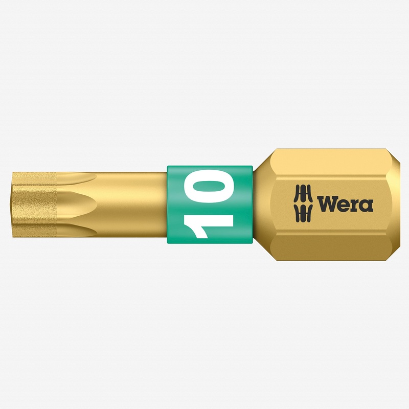 Wera 066100 T10 x 25mm Torx BiTorsion Diamond Coated Bit