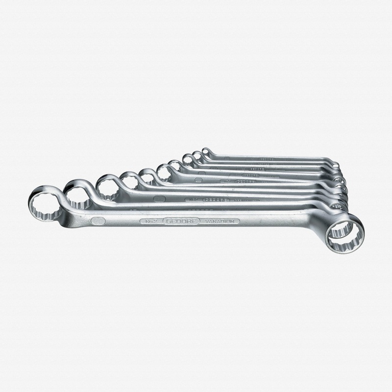 Gedore 2-10 Double ended ring spanner set 10 pcs 6-27 mm
