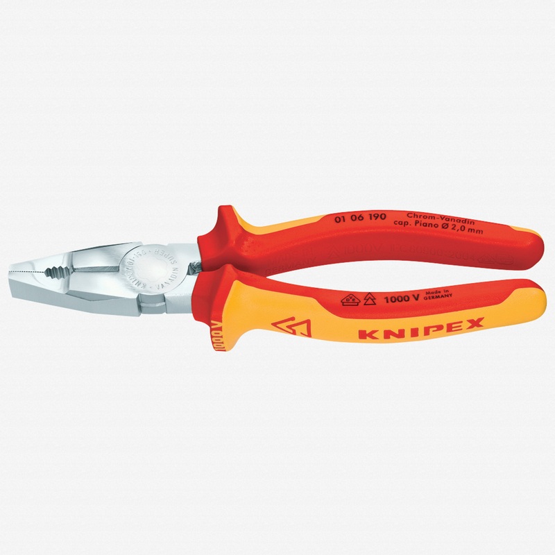 Knipex 6.25" Combination Pliers - Insulated