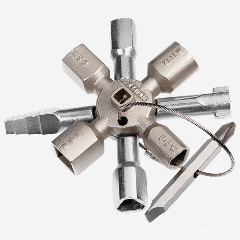 Knipex TwinKey for all standard cabinets and shut-off systems