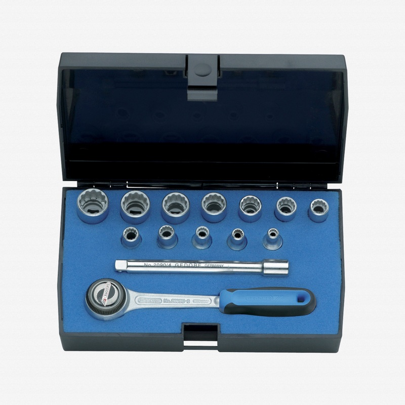 Gedore D 20 DMU-3 Socket set 1/4" 13 pcs UD 4-13 mm