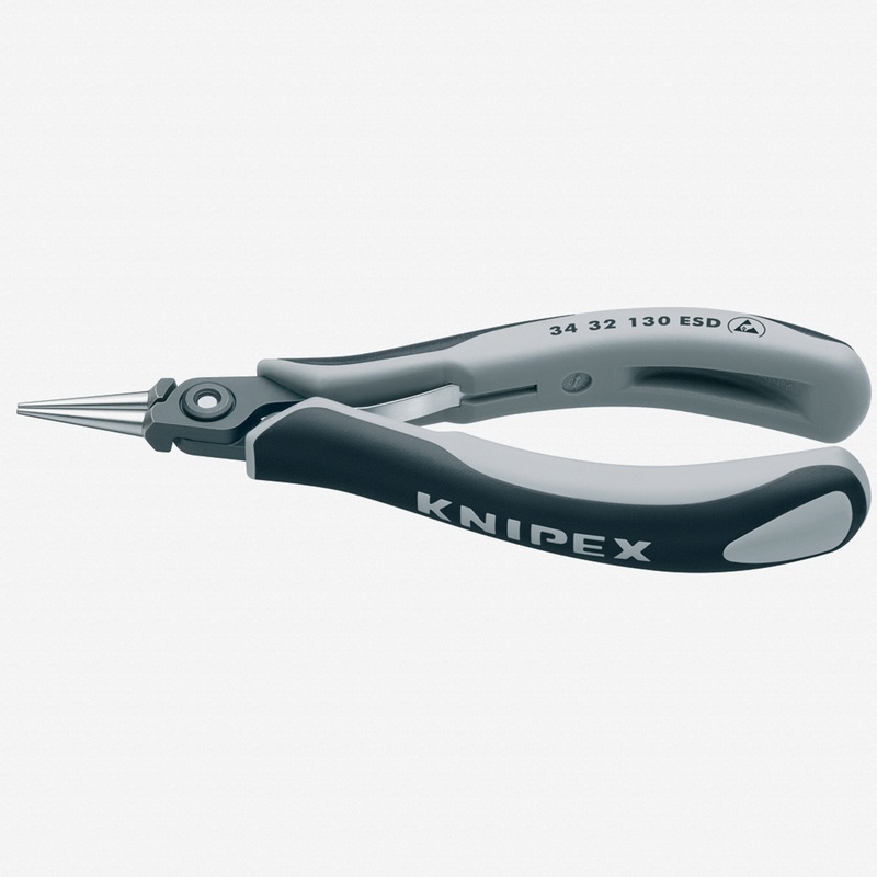 Knipex ESD Precision Electronics Gripping Pliers (round, pointed jaws)