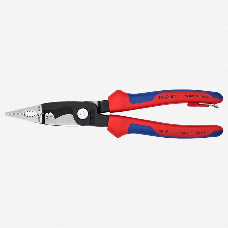 Knipex Pliers for AWG Electrical Installation - MultiGrip Tethered Attachment