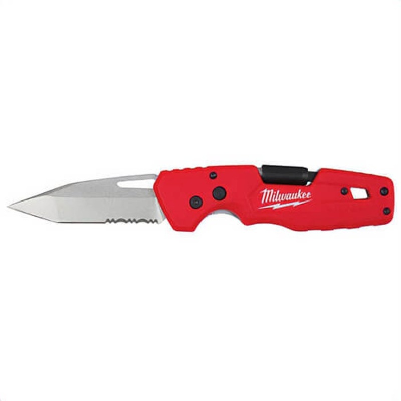 Milwaukee 48-22-1540 Fastback 5-in-1 Lockable Folding Knife, Stainless Steel Tanto Blade, 3 in L Blade