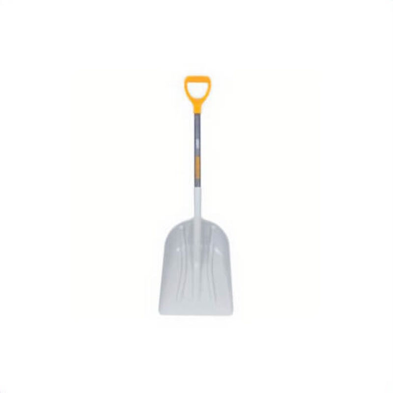 True Temper 2604300 Scoop, 28 in L Handle, 18 in L Blade x 15-1/2 in W Blade, Poly Blade, Hardwood/Plastic Handle