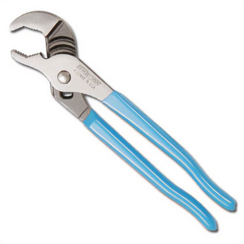 Channellock 422 Groove Joint Plier, 1-1/2 in Nominal, 1.12 in L x 0.47 in Thick 1080 High Carbon Steel V-Shape Jaw, 9-1/2 in OAL