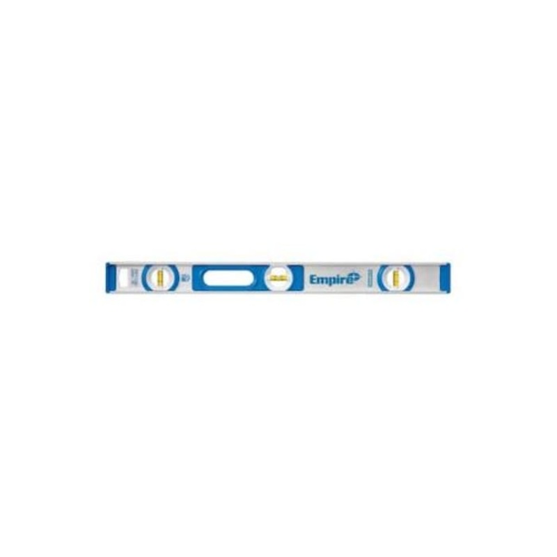 Empire 500M.24 Magnetic I-Beam Level, 24 in L, 3 Vials, Aluminum, 0.0005 in/in Accuracy