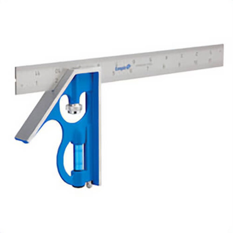 Empire E250 Fast Adjustment Professional Combination Square, 12 in L, 1/32 in Graduation, 45, 12 in Tongue